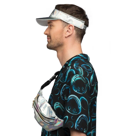 Zestaw dodatków do przebrania w stylu lat '90 ( daszek + saszetka)