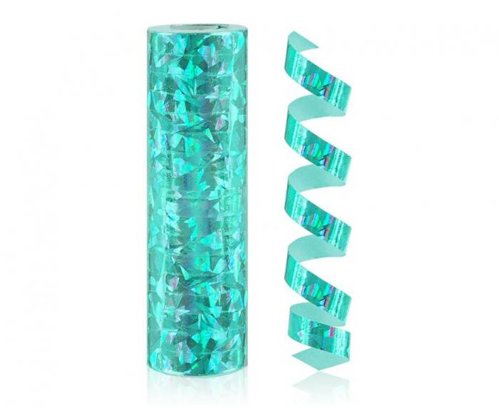Serpentyna holograficzna TURKUSOWA 4m