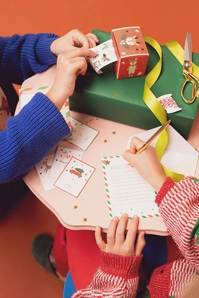 Naklejki świąteczne Merry Christmas + zawieszki MIX