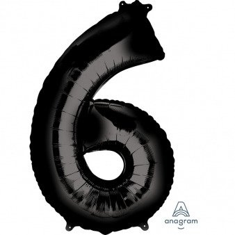 Balon foliowy Anagram Maxi Cyfra Czarny 