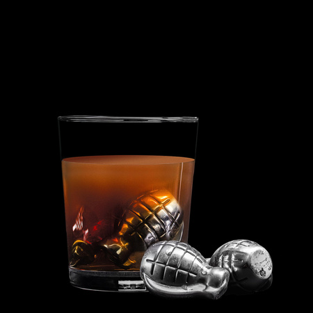 Metalowe granaty do drinków