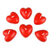 Świeczki pływające serca czerwone 6 szt.