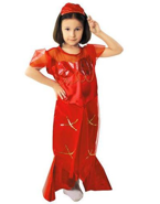 Strój dla dziewczynki SYRENKA CZERWONA