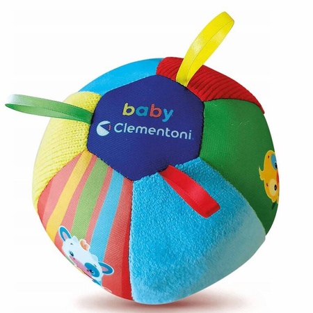 Piłka muzyczna z odgłosami zwierząt 16 cm