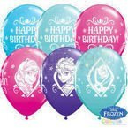 Balon Qualatex 11 cali Frozen Happy Birthday 1 szt