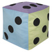Kostka edukacyjna pastelowa XXL Kropki
