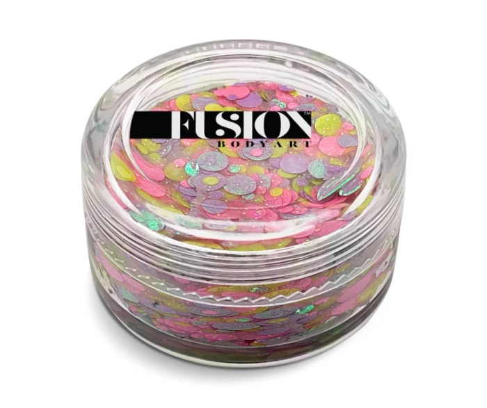 Brokat w kremie kosmetyczny do twarzy i ciała Fusion - Unicorn Freckles UV 10ml