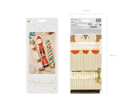 Pudełka prezentowe CUKIERKI świąteczne 32 cm 3 szt.