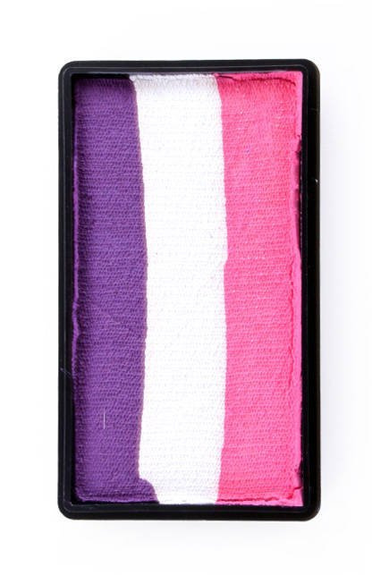 Farba do twarzy Split Cake 28g PURPLE/ WHITE/ PINK PartyXplosion