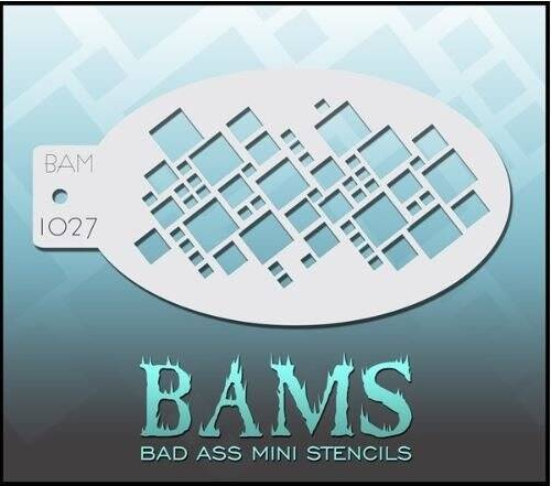 Szablon do malowania twarzy i ciała Bad Ass Mini Stencils