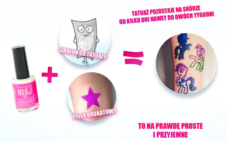 Szablony do tatuaży brokatowych zestaw startowy - Sportowe