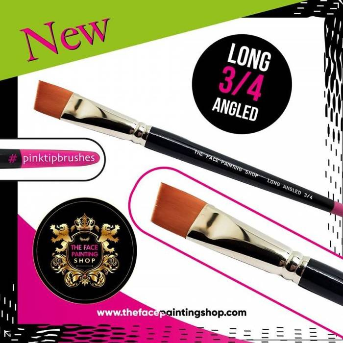 Pędzel skośny Long Angled 3/4 - The Face Painting Shop