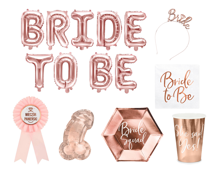 ZESTAW Wieczór Panieński Bride akcesoria dodatki