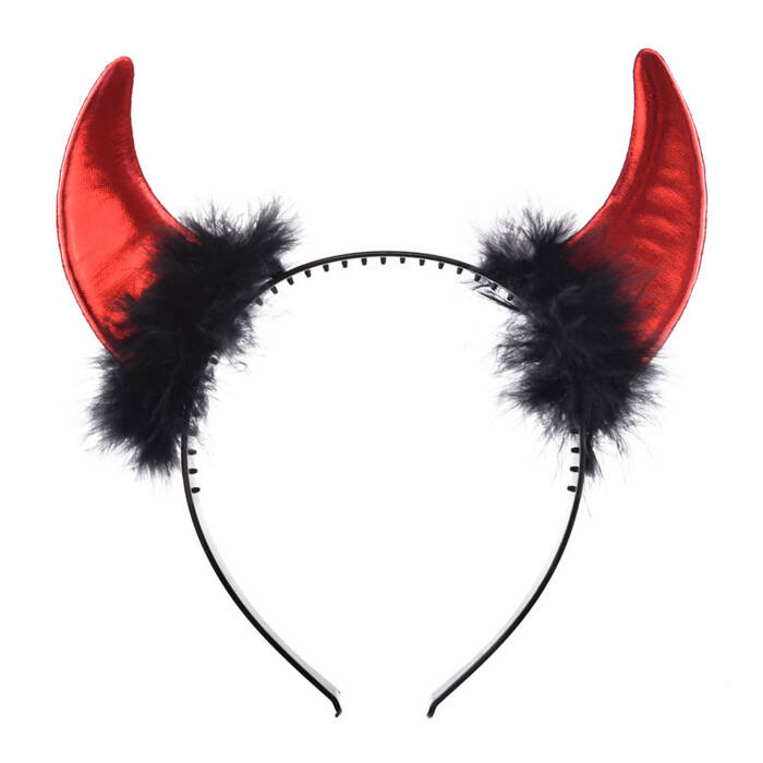 Rogi diabła diablicy metalizowane z puszkiem