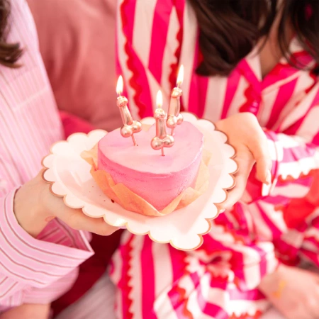 Świeczki penisy Wieczór Panieński 5 szt. Rose Gold