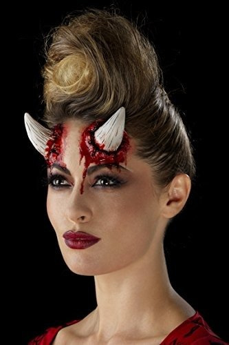 Realistyczne lateksowe rogi diabła + taśma klejąca