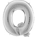 Balon foliowy litera Q alfabet srebrna 40 cali