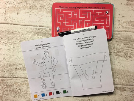 100 ZABAW Z PIŁKĄ NOŻNĄ KSIĄŻKA KARTY KAPITAN NAUKA