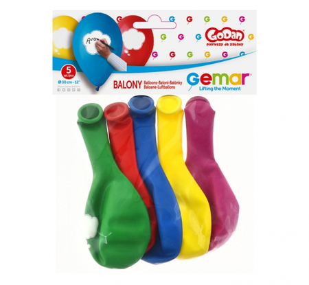 Balony Gemar Twój Napis 12 cali 5szt