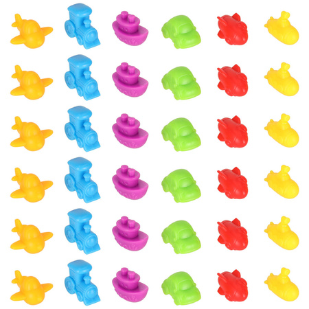 Pojazdy edukacyjne nauka liczenia montessori 36el.