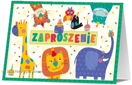 Zaproszenie Zwierzaki