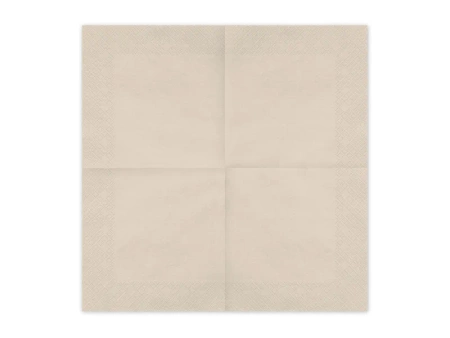 Serwetki papierowe jednokolorowe beżowe 33x33 cm 20 szt.