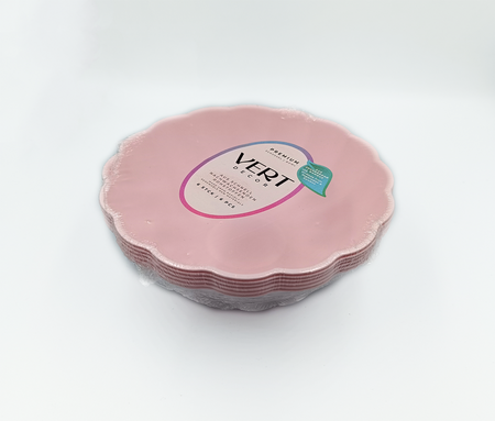 Miseczka miska okrągła Vert Decor 6 szt. różowe