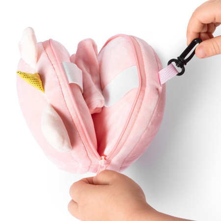 Poduszka podróżna z maską na oczy JEDNOROŻEC