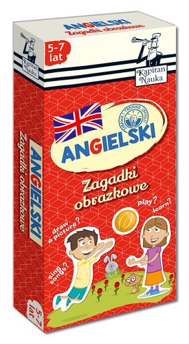 ANGIELSKI 5-7 LAT ZAGADKI OBRAZKOWE KAPITAN NAUKA