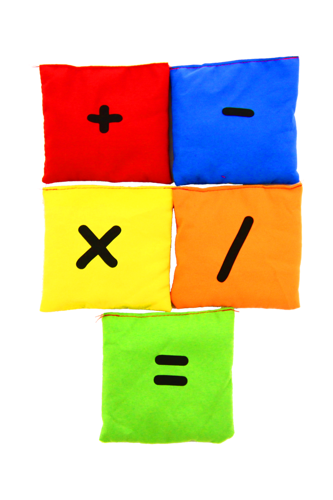 Woreczki gimnastyczne Akson ZESTAW ZNAKI MATEMATYCZNE