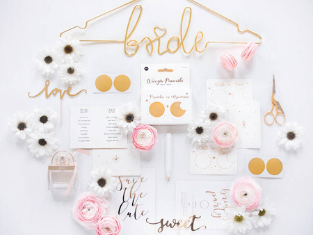 Wieszak metalowy ślubny dla Panny Młodej BRIDE