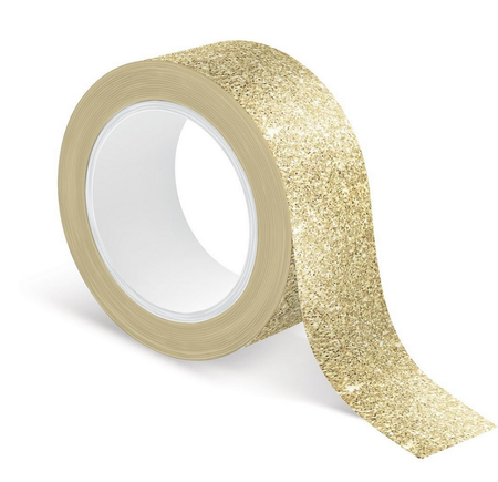 Taśma dekoracyjna samoprzylepna brokatowa Glitter Pastel mix wzorów 5m 1 szt.