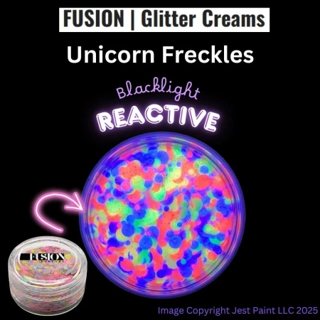 Brokat w kremie kosmetyczny do twarzy i ciała Fusion - Unicorn Freckles UV 10ml