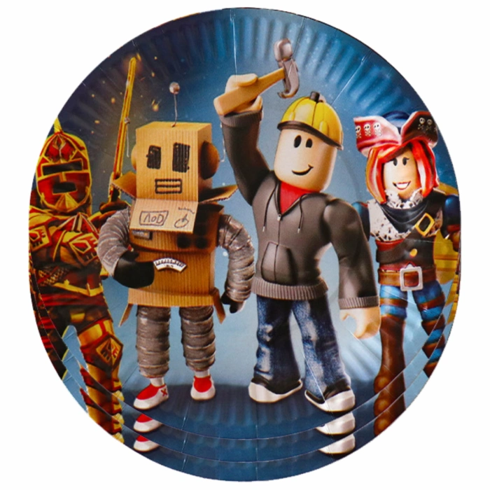 Talerzyki papierowe Roblox 18 cm 10 szt.