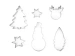 Wykrawacze do ciastek Merry Christmas 6 szt.
