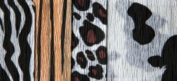 Bibuła marszczona Zwierzęta 1 szt