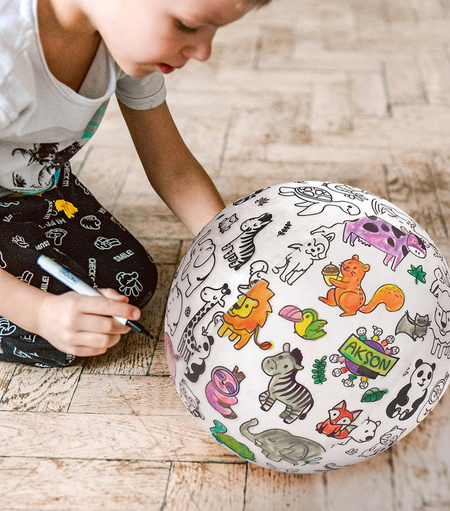 Piłka Balonowa do kolorowania DINO 30 cm