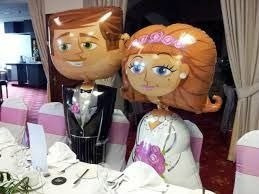 Pan Młody stojący "chodzący" balon foliowy Anagram 127 x 66 cm