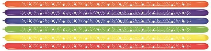 Balon do modelowania LOL660 Sempertex 3 szt Gwiazdki Mix losowy