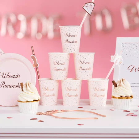 Słomki papierowe PENISY na wieczór panieński 6 szt.