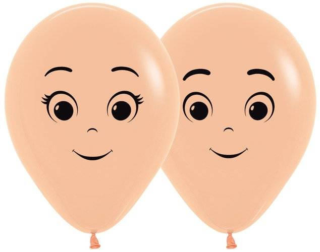 Balony Sempertex FACES twarze 12'' 12 szt
