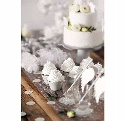 Papilotki na babeczki muffinki eleganckie pastel 6 szt.