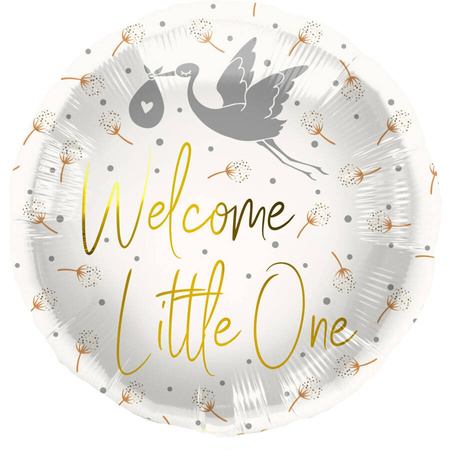 Balon Foliowy Baby Shower narodziny Welcome 45 cm