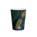 Kubeczki papierowe Safari  Liść monstery 250 ml 8 szt.