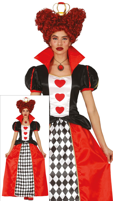 Strój damski królowa Kier - Alicja w Krainie Czarów