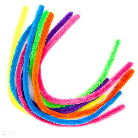 Druciki kreatywne NEON 50 cm 8 szt.