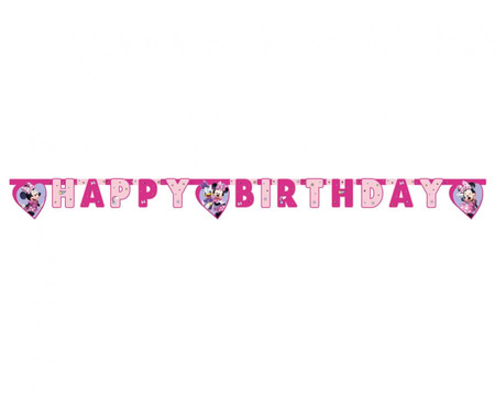 Baner urodzinowy "Happy Birthday" Myszka Minnie Junior 200 cm
