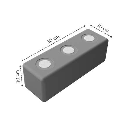 Duże klocki piankowe magnetyczne TUKI zestaw BUILDER 26 elementów