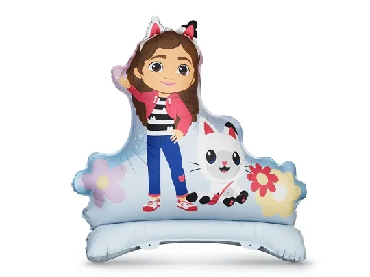 Balon foliowy stojący Koci Domek Gabi na powietrze 92x90.5 cm