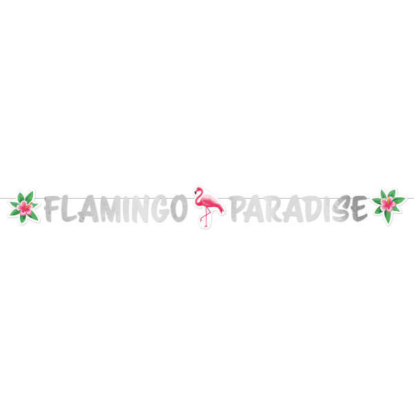 Baner "Flamingo Paradise" hawajski